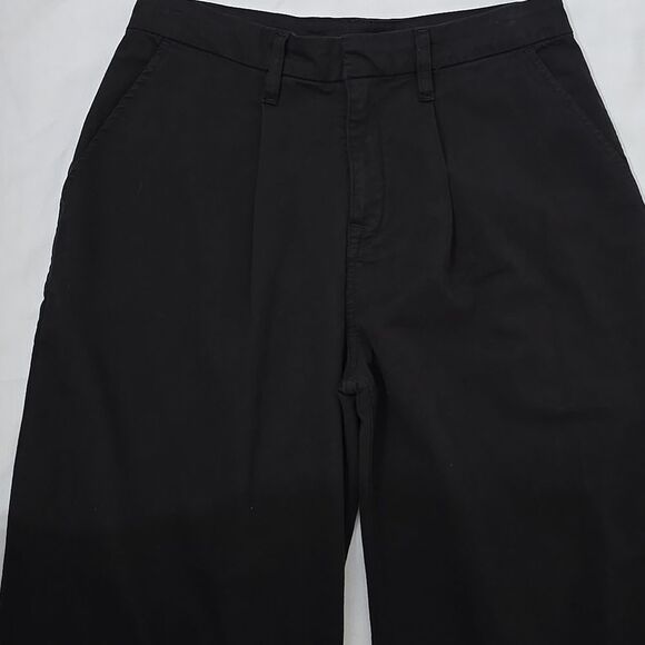 Women’s Good American Pleated, Wide Leg Trouser - Black - Size 4/27 - Picture 2 of 9